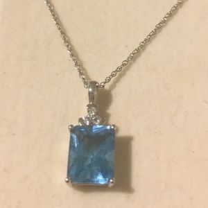 Zales Aquamarine necklace